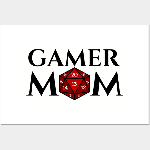 D20 Gamer Mom Wall Art by whimsyworks